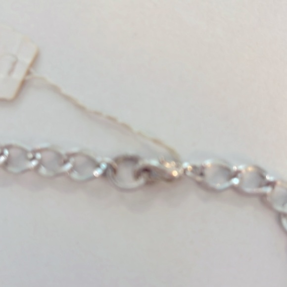 Vintage 32 inch Robert rose necklace, silver with pearls and crystals - Picture 5 of 5